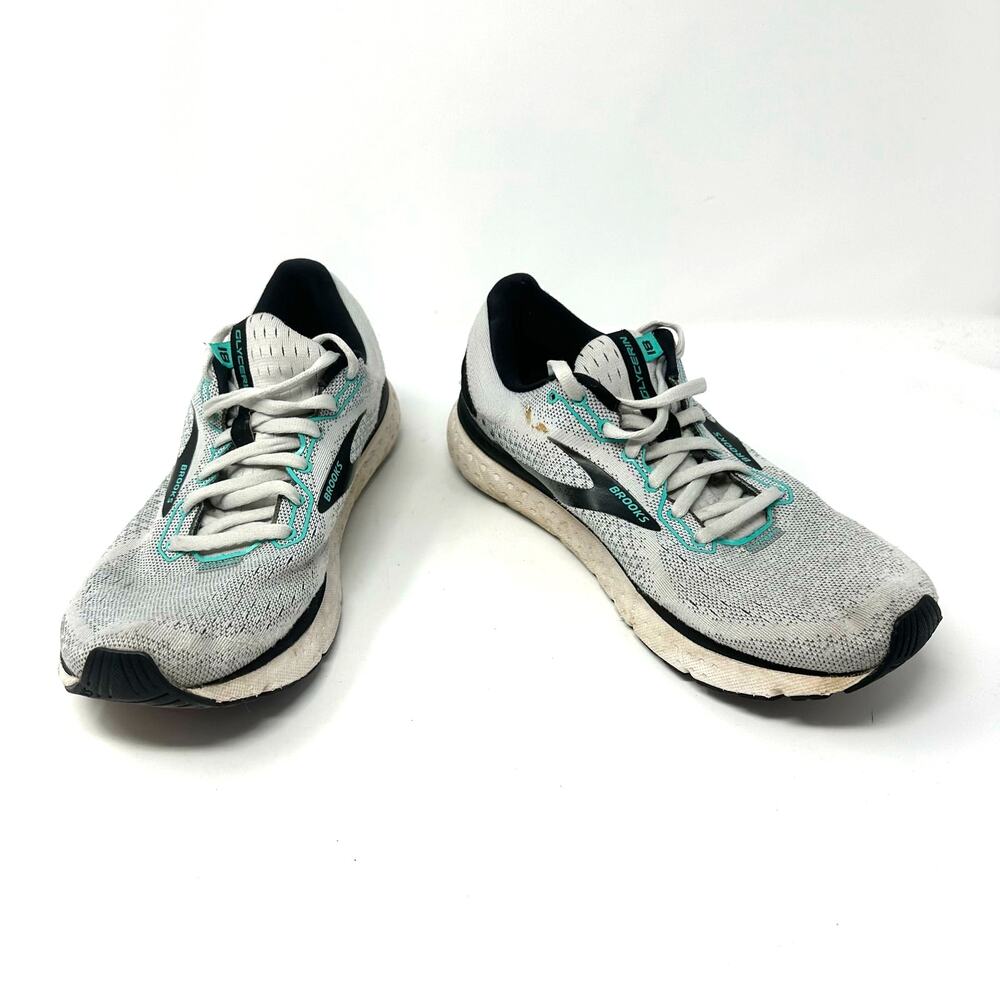 Brooks sz 9.5 Mens Shoes Gray Glycerin 18 Running Athletic Gym Workout Sneakers
